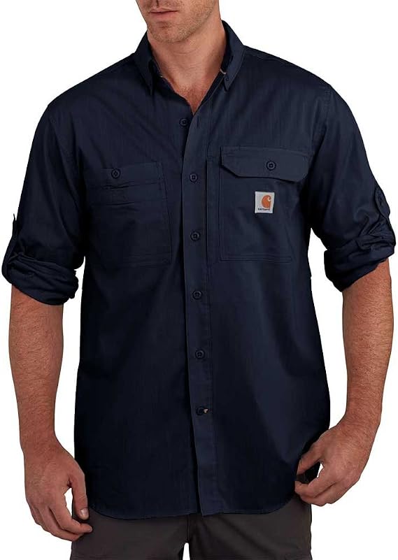 Carhartt Men's Force Ridgefield Solid Long Sleeve Shirt
