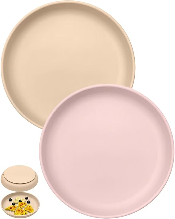 Silicone Suction Plates, Feeding Dishes for Baby Toddler Kids