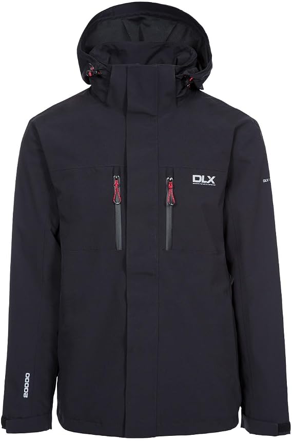 Trespass Mens Oswalt DLX Waterproof Jacket (L) (Black)