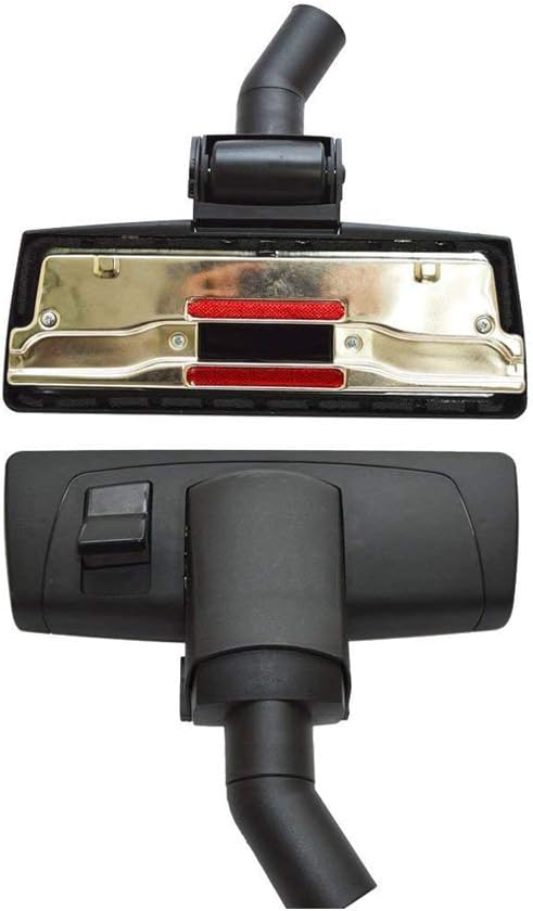 EZ SPARES 1 1/4 inch 32mm Universal Vacuum Cleaner Floor Brush With Metal Base&PP Hair&Big Wheel Carpet Combo Tool New Designed to Fit Most Brands Like Hoover, Eureka, Dirt Devil, Rainbow
