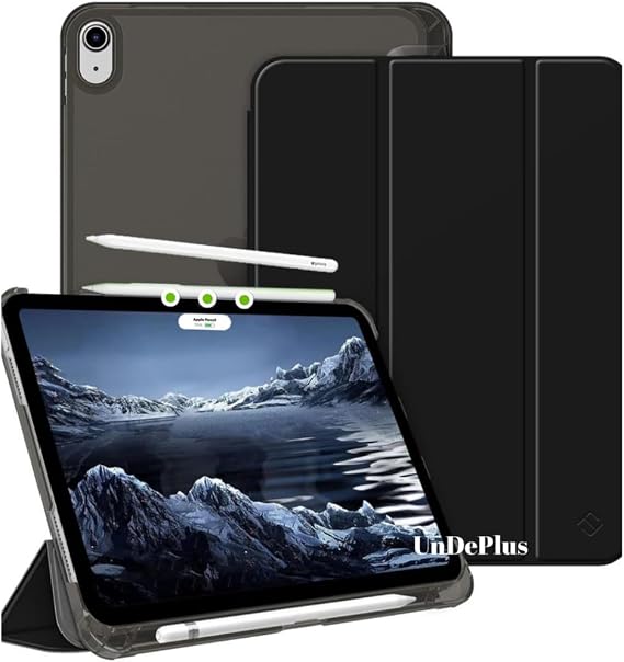 UnDePlus iPad Air 11inç M4/M3/M2 Air 4/5.Nesil 10.9 ile uyumlu Kılıf PU Deri Smart Standlı Case 2026-2024 Flip