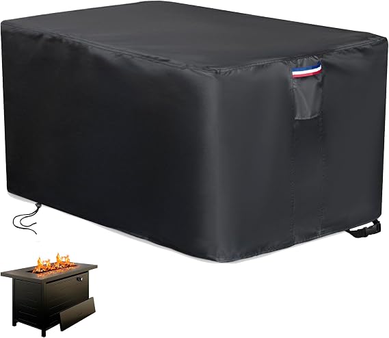 600D Fire Pit Cover Rectangular 43" Propane Firepit Table Cover
