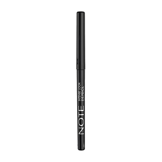 NOTE Intense Look Eye Pencil - Black Eyeliner Pencil with Creamy Texture - Long Lasting Eye Makeup - Precise Application - Black - 0.012 oz