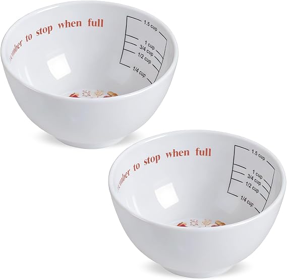 2 Pieces Portion Control Bowl Measuring Bowls Food Measuring Cups Portion Control Containers for Adults Weight Loss Bariatric Diabetes Healthy Eating