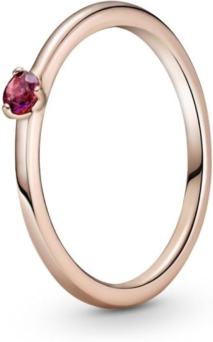 PANDORA Solitaire Pandora Rose Ring, Metal, Cubic Zirconia