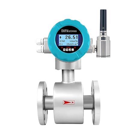 Smart Electromagnetic Flow Meter, High Sensitivity Low Power Consumption Water Flowmeter(DN10-PTFE Lining)