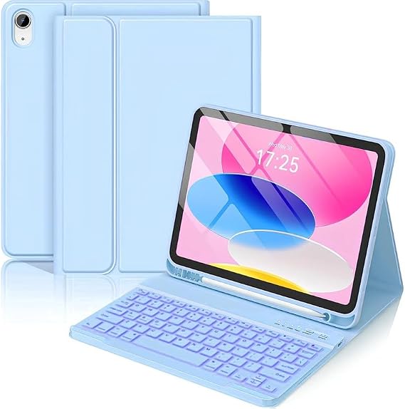Galaxy Tab A11 Plus / A9 Plus 11 Inç Uyumlu Kablosuz Bluetooth Bağlantılı Kalem Bölmeli Klavyeli Kılıf