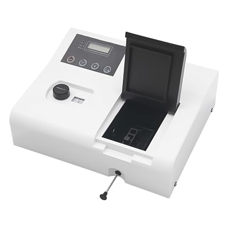Visible Spectrophotometer, 721 Digital Lab Spectrophotometer 350-1020nm Tungsten Lamp Lab Equipment for Food, Environmental Testing