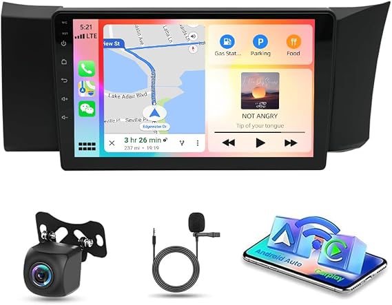 9 Inch Android 14 Car Stereo for Subaru BRZ/for Toyota GT86 2012-2016 Car Radio with Wireless Carplay Andorid auto Touchscreen GPS Bluetooth WIFI FM/RDS SWC Backup Camera Mic, 2G+32G