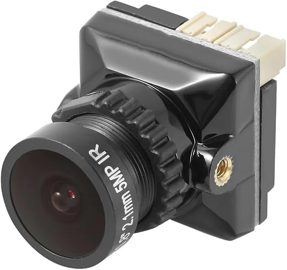FPV Camera 1800TVL 5MP 2.1mm 1/8 Inch Starlight Sensor 5V-40V NTSC/PAL with OSD for RC FPV Racing Drone DIY Parts Black