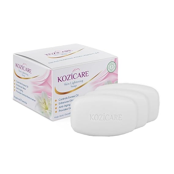 Koj_ic Acid Soap & Glutathione | Whit_ening | Body Tan Removal | Bath for Men & Women | Remove Dark Spots & Hyperpig_mentation | For Glowing Skin - Pack of 3