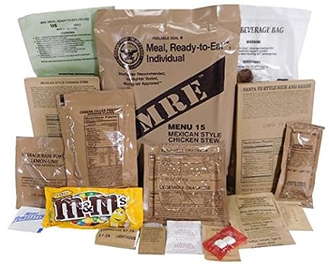 Genuine Military MRE Meal - Mexican Chicken Stew - Insp. September 2017+ | Genuine US Military MRE, Mexican Chicken Stew entree, ready-to-eat field ration