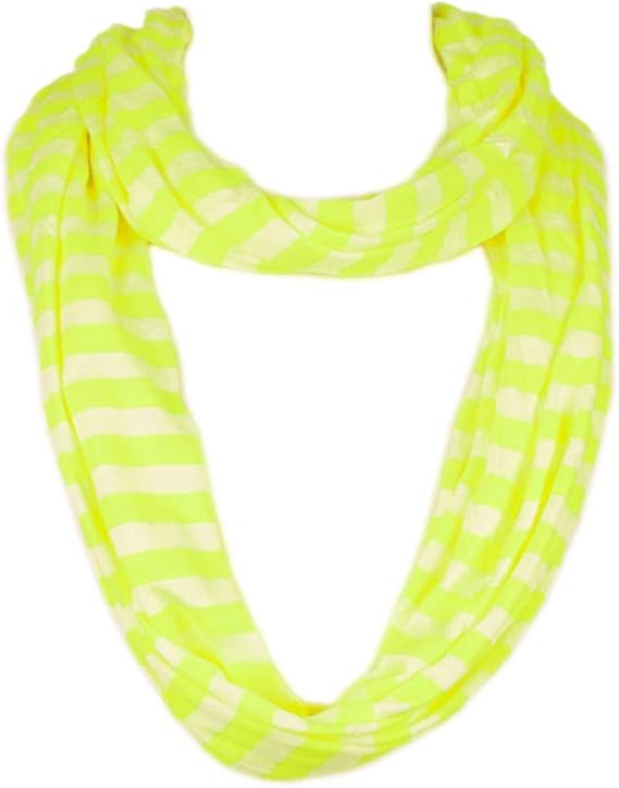 TrendsBlue Elegant Solid Color & Striped Infinity Loop Jersey Scarf -Diff Colors