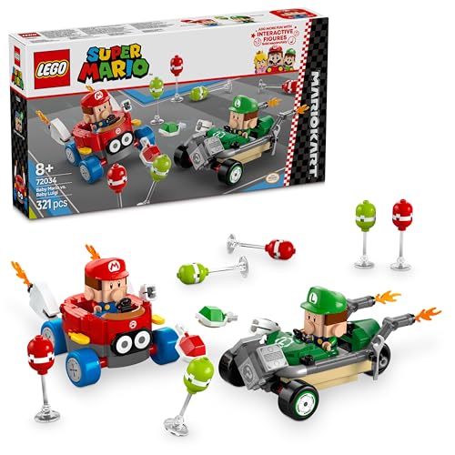 LEGO 72034 Super Mario Mario Kart Baby Mario vs. Baby Luigi