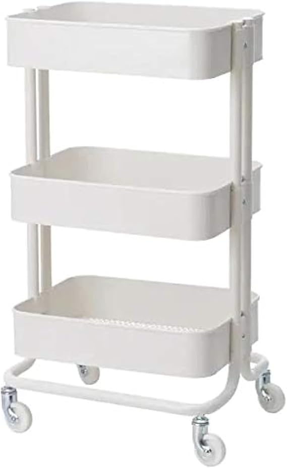 Ikea Raskog Utility cart White 13 3/4x17 3/4x30 3/4 203.829.32