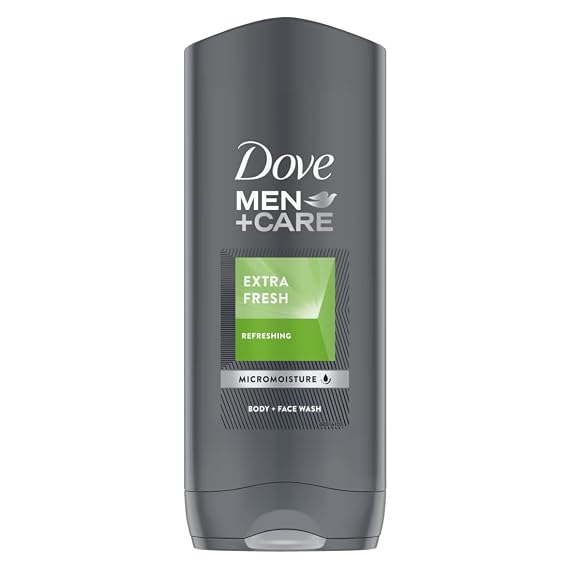 Dove for Men Extra Fresh Body and Face Wash, 400 ml
