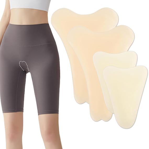 Ideal Swan 4 Pack Camel Toe Concealer for Women, Anti Camel Toe Insert Cover Silicone Insert, Reusable Seamless Camel Toe Hider, Camel Toe Cover for Leggings, Swimsuits