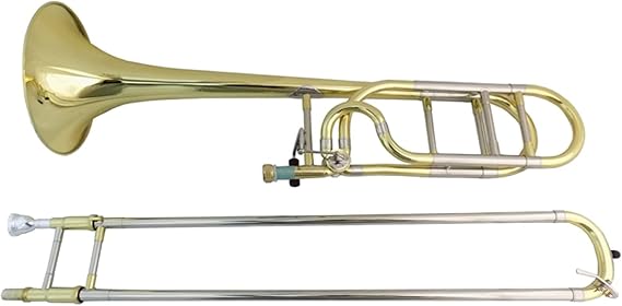 Student Trombone Bb/F Tenor Trombone Tuning Slides F Attachment with Case Mouthpiece Brass Musical Instruments Trombone Kit