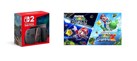 Nintendo Switch 2 System with Super Mario Galaxy + Super Mario Galaxy 2 Digital Bundle