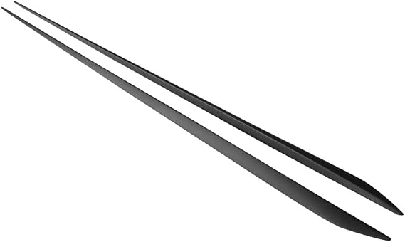 Fit 2014-2021 Mazda 6 ABS Unpainted Black Side Skirts Extension Pair | IKON MOTORSPORTS, 2015 2016, Rocker Panel, Protecting Body Components, Aerodynamic performance, Durable, Stylish Upgrade