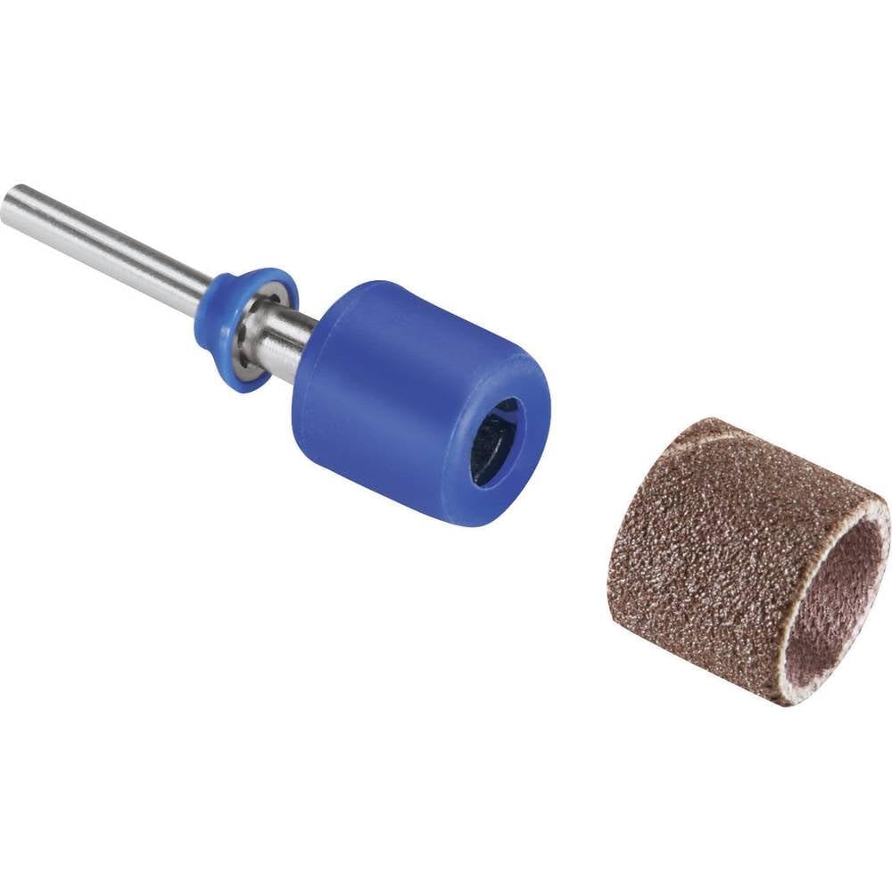 Dremel SC407 EZ SpeedClic Sanding Bands and Mandrel, Set of 2 Sanding Bands 13 mm Grit 60120 and 1 EZ SpeedClic Mandrel for Sanding, Shaping and Smoothing Wood and Plastic Materials