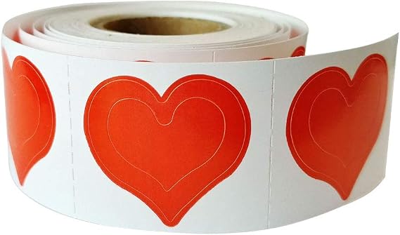 3-Way Heart Tanning Stickers 50 Count