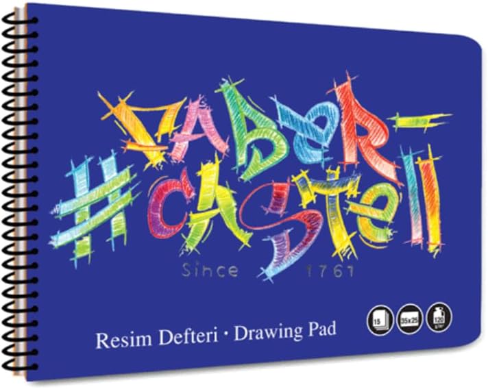 Faber-Castell Picture Book Logo, Cardboard Cover 35x50, 15 Leaves
