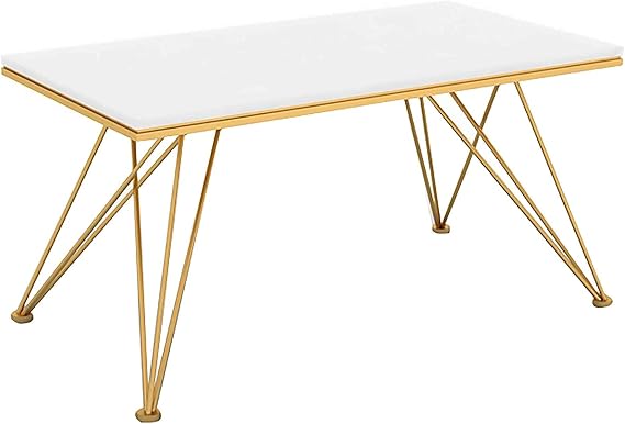 Solid Wood Rectangular Dining Table Modern Minimalist Home Dining Table (Color : White Size : 160cm)