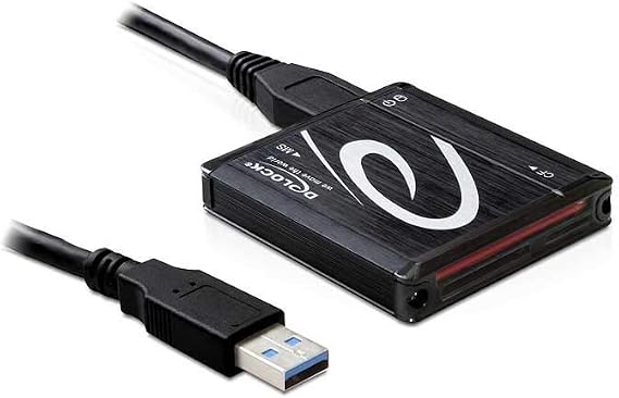 DeLOCK 91704 All-in-One Card Reader USB 3.0 (up to SuperSpeed USB 5 Gbps, Supports Removeable Disk Mode, Hot Swap, Plug & Play, LED Display for Power and Access)