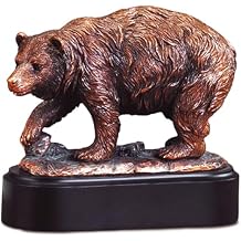Walking Bear Statue - Bronze