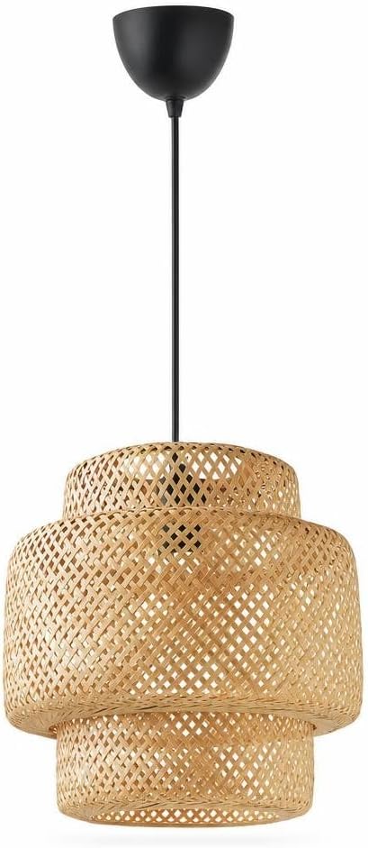 IKEA 703.150.30 Sinnerlig Pendant Lamp, Bamboo