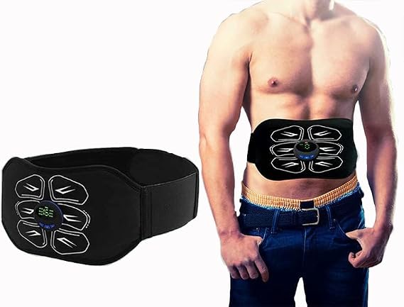 ABS Stimulator,Ab Machine,Abdominal Toning Belt Workout Portable Ab Stimulator Home Office Fitness Workout Equipment for Abdomen