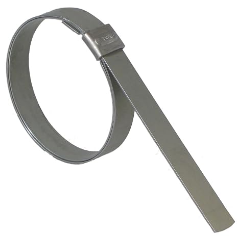 BAND-IT JS4479 Junior 1/2" Wide x 0.030" Thick, 3-1/2" Diameter, 316 Stainless Steel Smooth I.D. Clamp (100 Per Box)