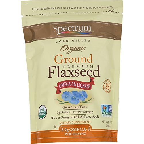 Spectrum Essentials Organic Ground Flaxseed, 14 Ounce Pack of 4