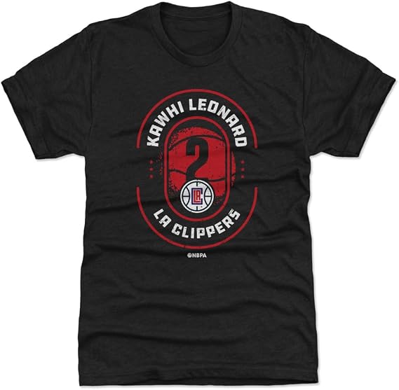 500 LEVEL NBA Kawhi Leonard Los Angeles Clippers Imprint Men's Premium T-Shirt