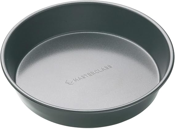 MasterClass 23 cm Deep Pie Dish with PFOA Non Stick, Robust 1 mm Carbon Steel, 9 Inch Round Pan
