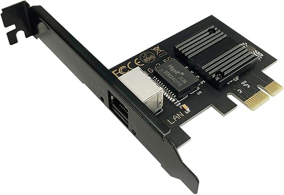 2.5Gbase-T Pcie Network Card Intel I226-V Chip 2.5G PCI Express Gigabit Ethernet Card Nic Wired RJ45 LAN Adapter Converter for Window 10/11
