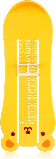 Bear-Shaped Foot Measurer for Infants & Children | UK Standard Shoe Size Gauge | Durable ABS Plastic Baby Toddler Foot Length Measurement Tool