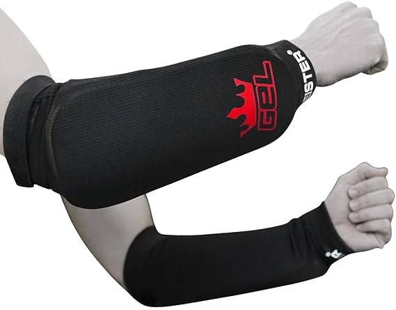Meister MMA Elastic Cloth Forearm Guards w/Integrated Gel Padding (Pair)