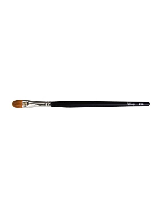 iBeauty Make Up Brush (Eyeshadow & Blush) 7.5" Large (Soft) - Black - B106 - Lamb Hair