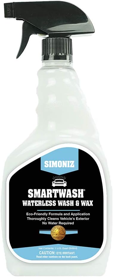 Simoniz R254000Q Ready to Use Smartwash Waterless, 32-Ounce, Clear, Single