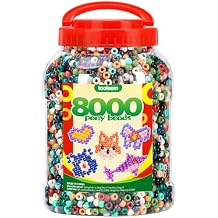 IOOLEEM Pony Beads(8000pcs Earth-Tone Colored), Beading Supplies, Friendship Bracelets Making, King Size