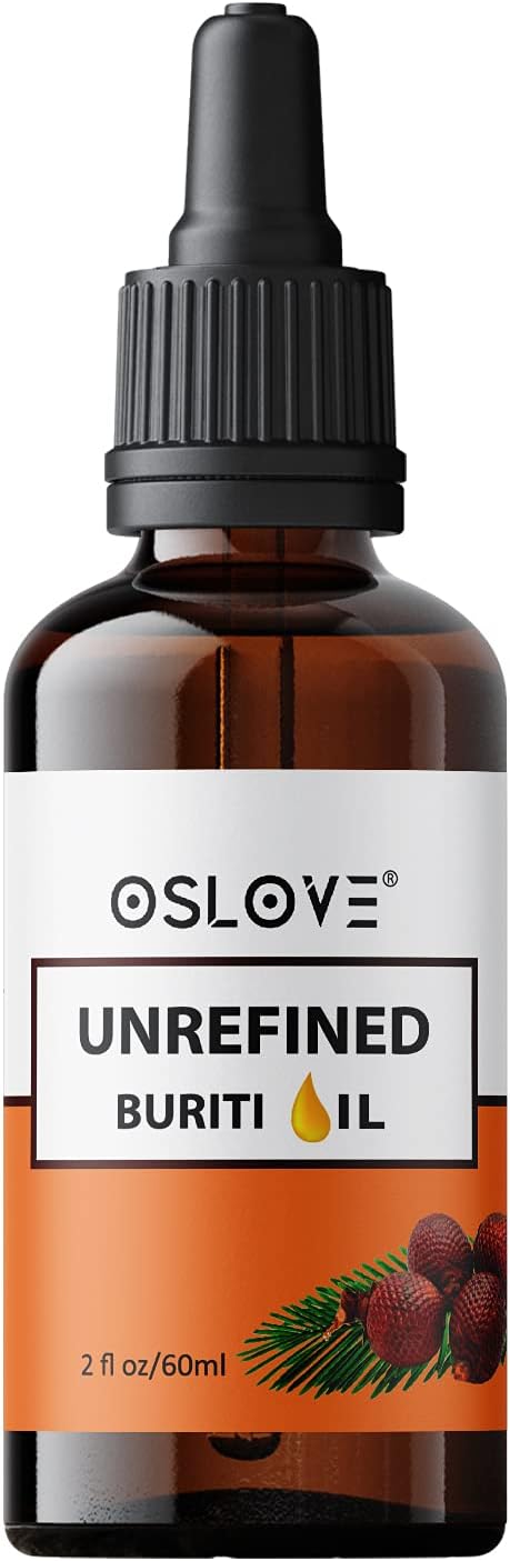 Unrefined Buriti Oil- Pure and Natural 2 oz by Oslove