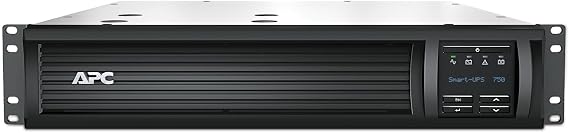 APC 750VA Smart UPS with SmartConnect and Network Card, SMT750RM2UCNC, Rackmount 2U, Sinewave UPS Battery Backup, 120V, Line Interactive Uninterruptible Power Supply