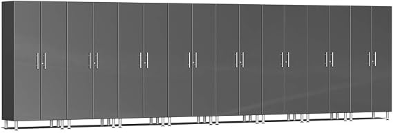 Ulti-MATE UG22680G 8-Piece Tall Garage Cabinet Kit in Graphite Grey Metallic