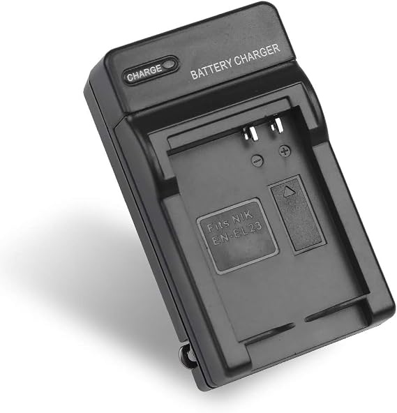 EN-EL23 Battery Charger for Nikon Coolpix P600, S810C and More... Cameras + Microfiber Cloth