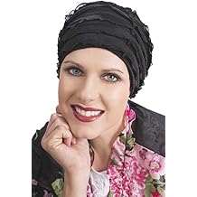 Headcovers Unlimited Ruffle Sleep Cap for Women - Cancer, Chemo, Hair Loss Sleeping Caps