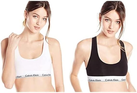 Calvin Klein Women's Modern Cotton Bralette 2 Pack