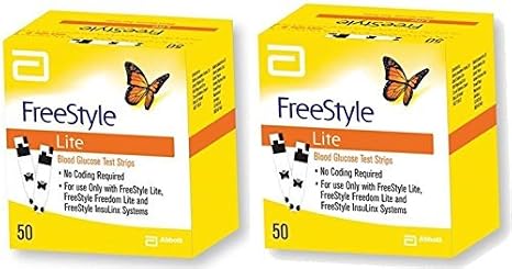 50x2 Freestyle Lite Test Strips by Freestyle Lite