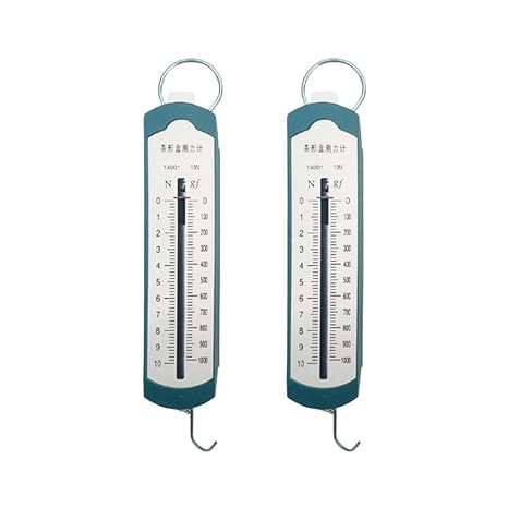 2 Pcs Newton Meter 10N Spring Meter Bar Dynamometer for Physics Mechanical Experiment Instrument for Education Teaching Use